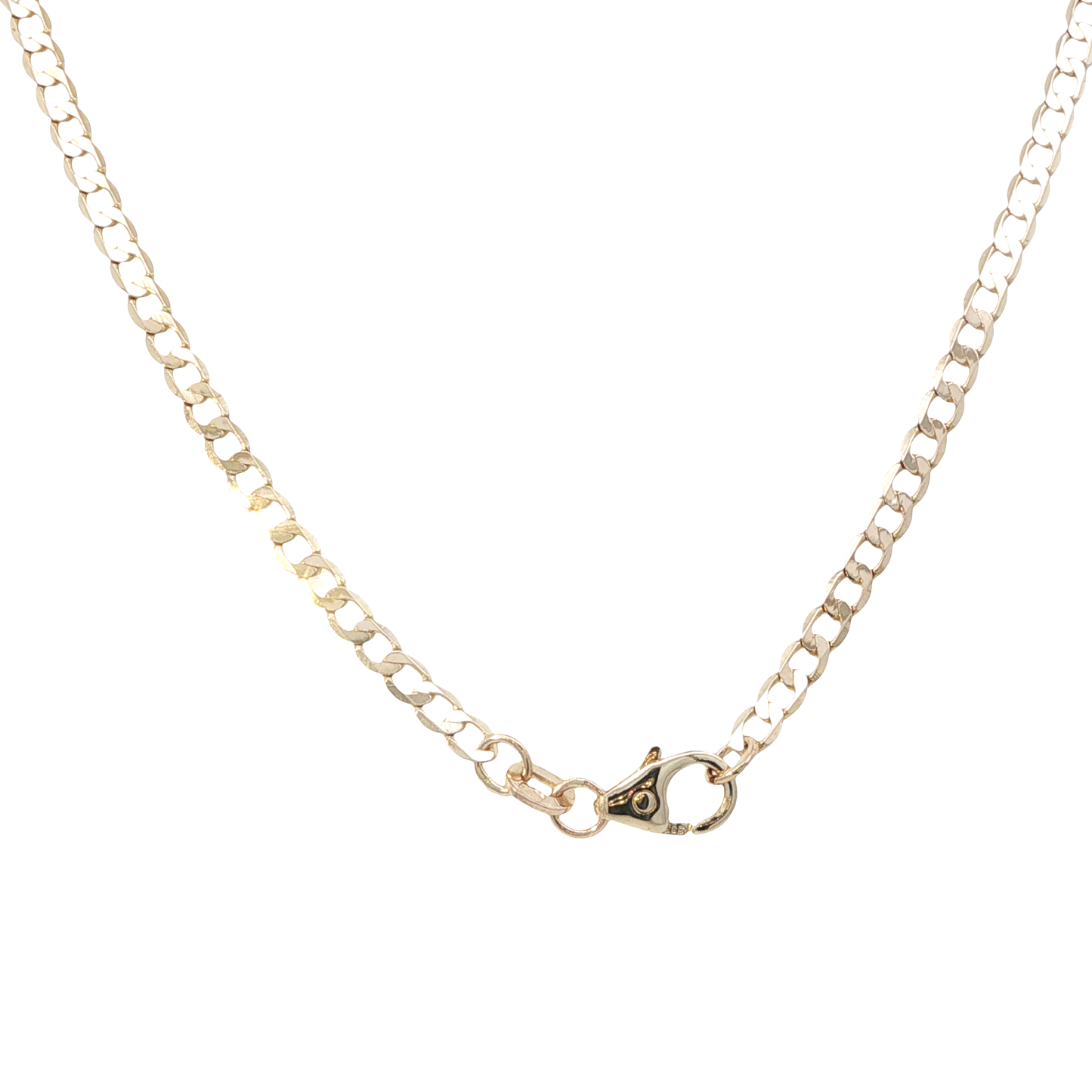 Kette mit Kreuzanhänger Bicolor 585 / 14 Karat L: 50 cm Nr. 6946