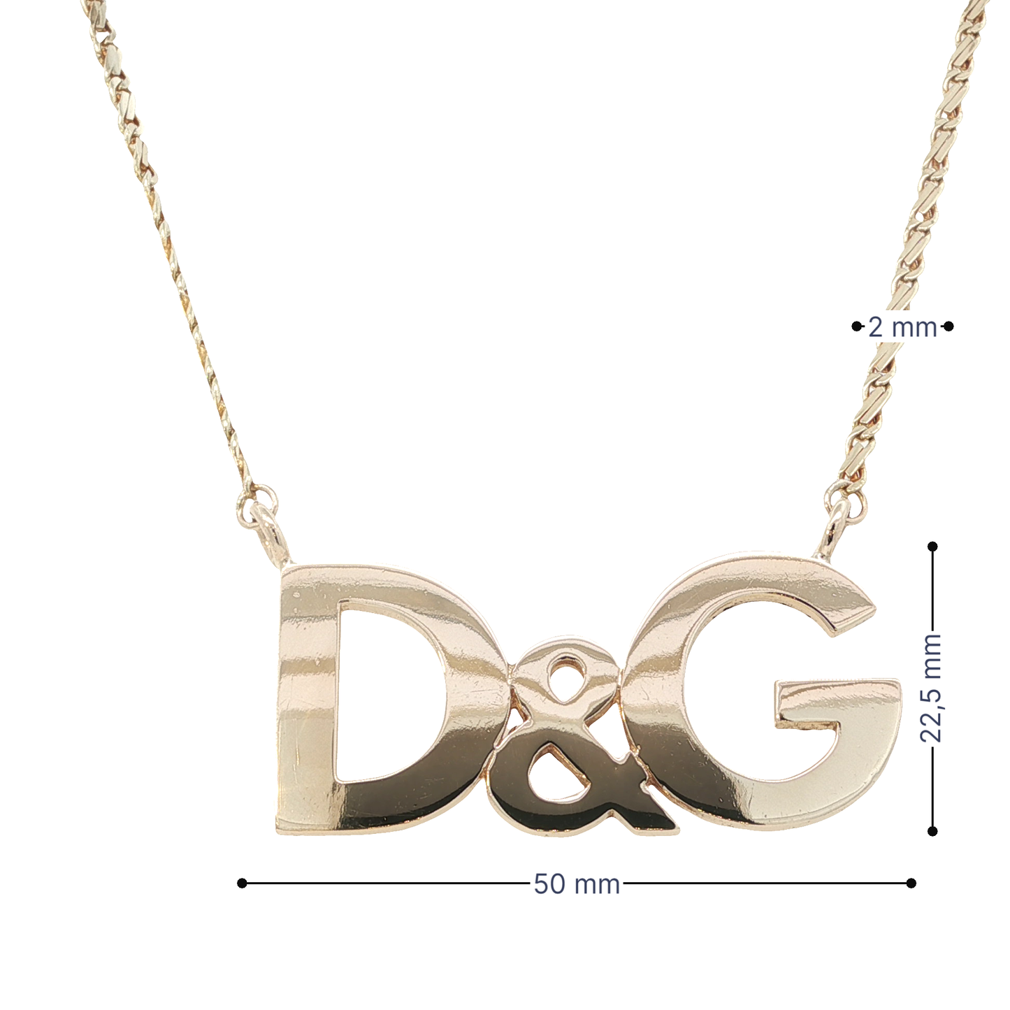 Collier Gelbgold 585 / 14 Karat D&G L: 52 cm Nr. 6853