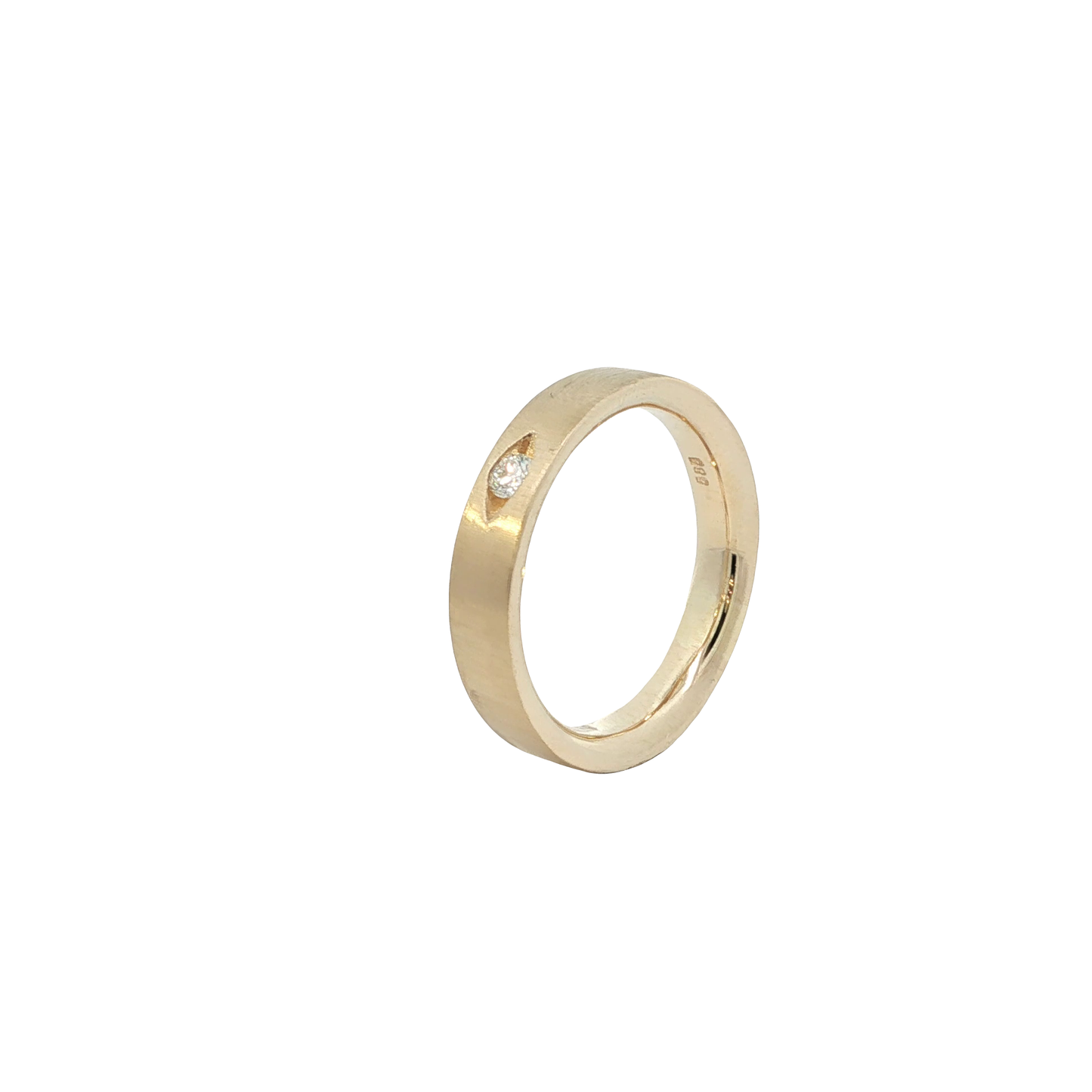 Ring Gelbgold 585 / 14 Karat mit Brillant Gr. 59,5 Nr. 6816