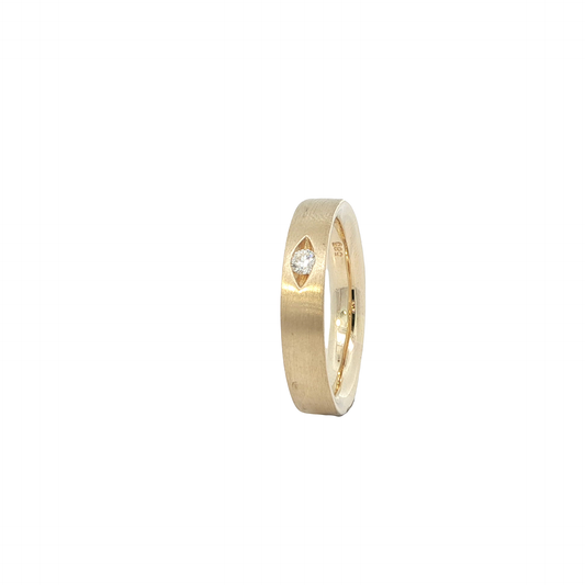 Ring Gelbgold 585 / 14 Karat mit Brillant Gr. 59,5 Nr. 6816