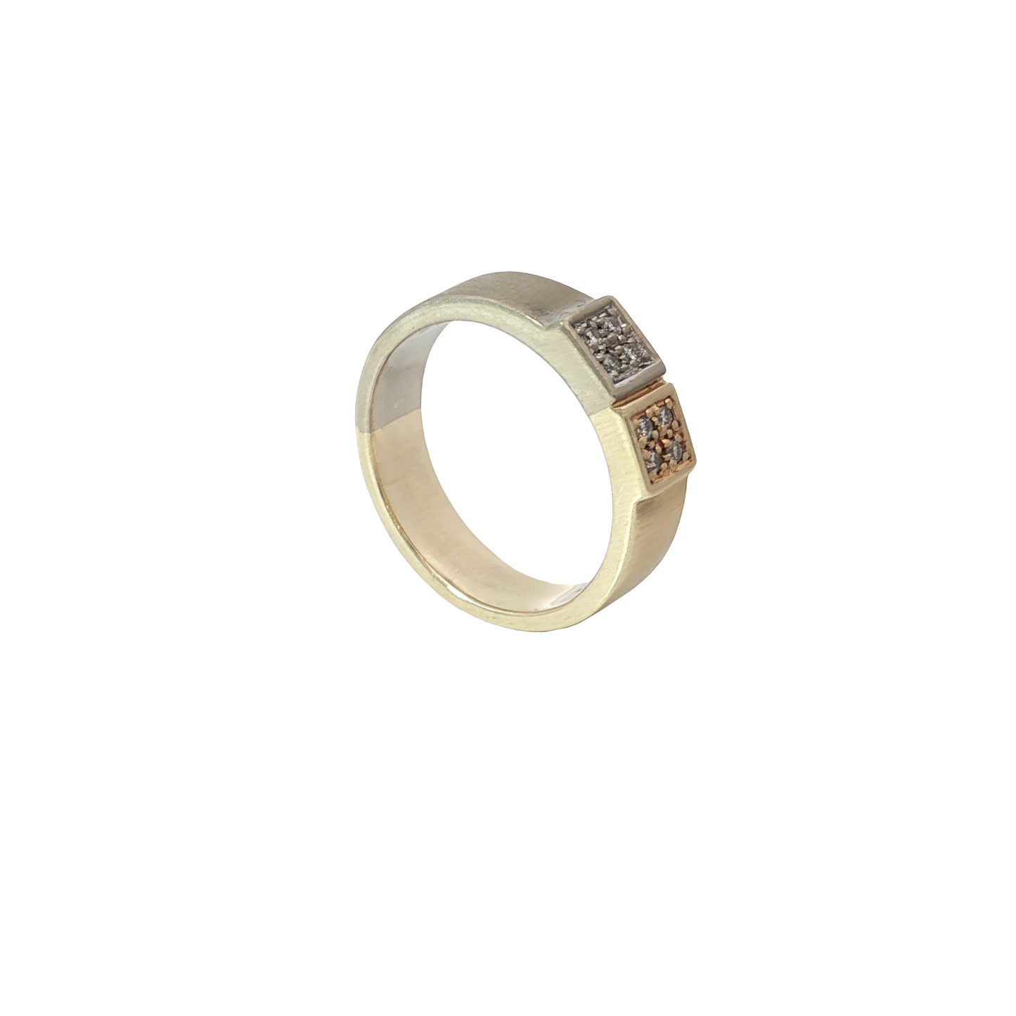 Ring Bicolor 585 / 14 Karat mit Brillanten Nr. 6468