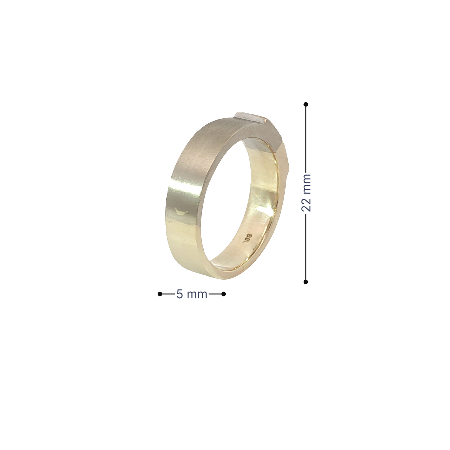 Ring Bicolor 585 / 14 Karat mit Brillanten Nr. 6468
