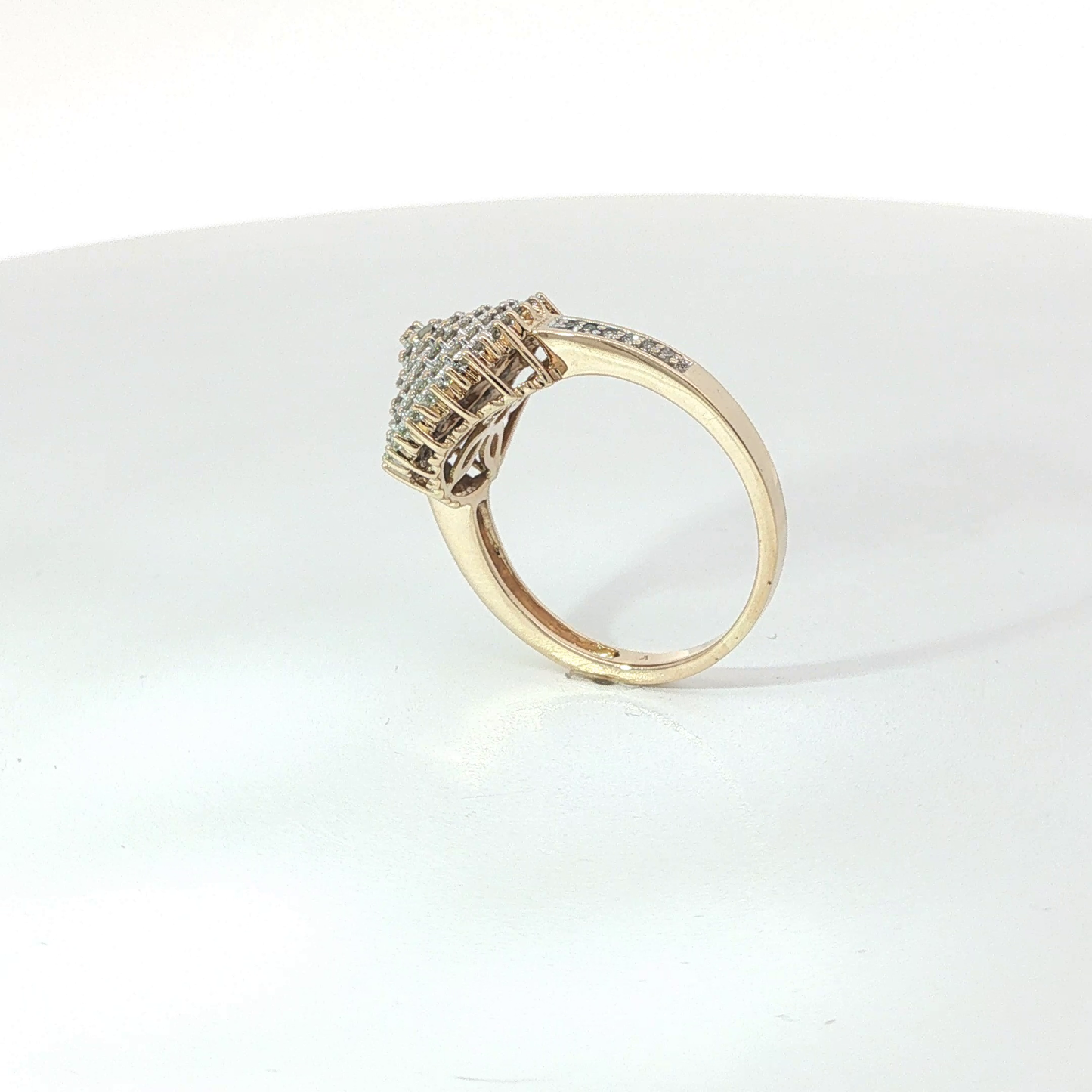 Ring Gelbgold 585 / 14 Karat mit Diamanten ca. 0,5 ct Gr. 56 Nr. 6919