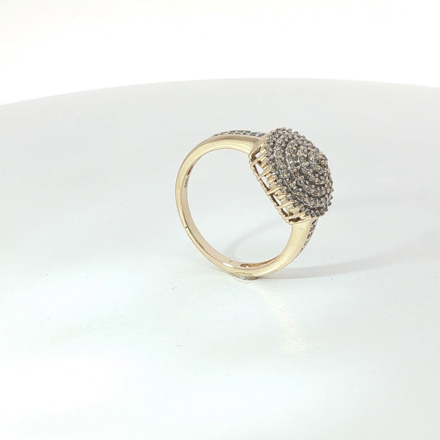 Ring Gelbgold 585 / 14 Karat mit Diamanten ca. 0,5 ct Gr. 56 Nr. 6919