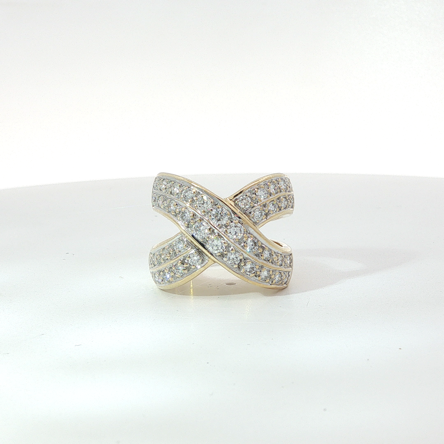 Ring Gelbgold 585 / 14 Karat mit Brill. Gr. 53 Nr. 6913