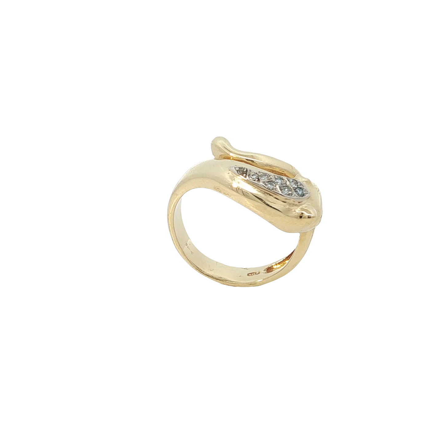 Ring "Panther" Gelbgold 750 / 18 Karat mit Diamanten Gr. 52 Nr. 6866