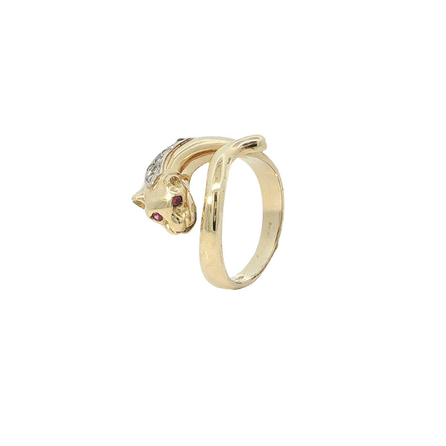 Ring "Panther" Gelbgold 750 / 18 Karat mit Diamanten Gr. 52 Nr. 6866