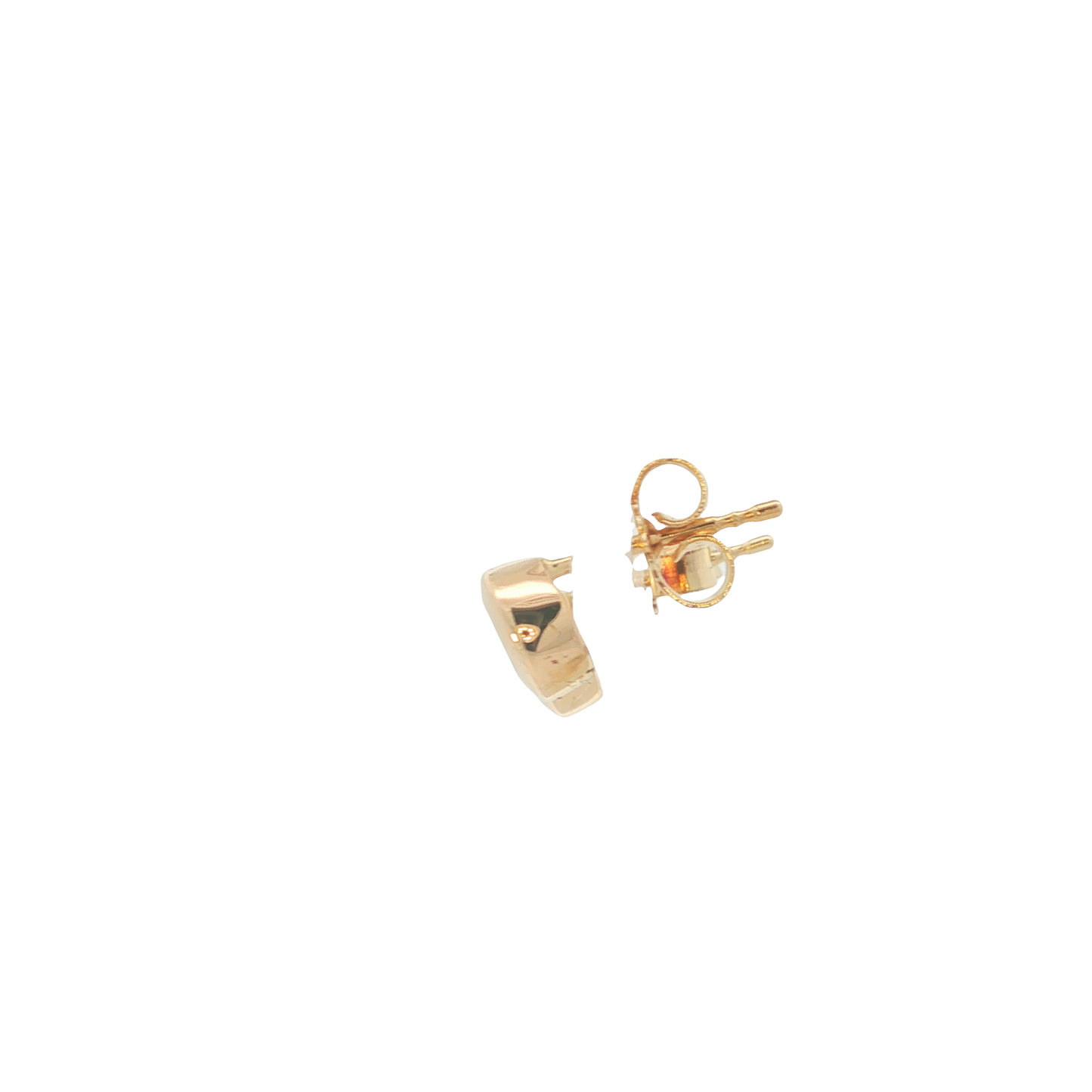 P. Ohrstecker Bicolor 585 / 14 Karat mit Brill. Nr. 6810