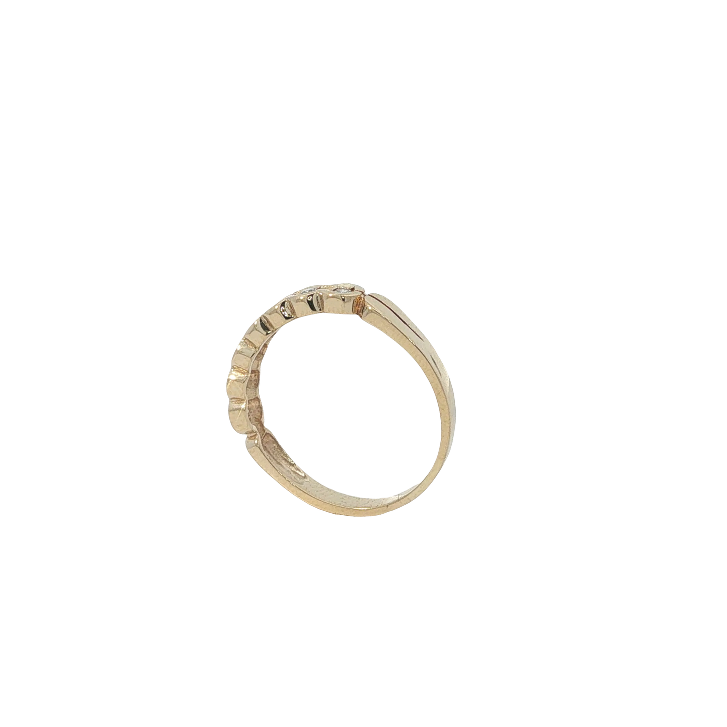 Ring Gelbgold 585 / 14 Karat mit Brill. Gr. 60 Nr. 6903