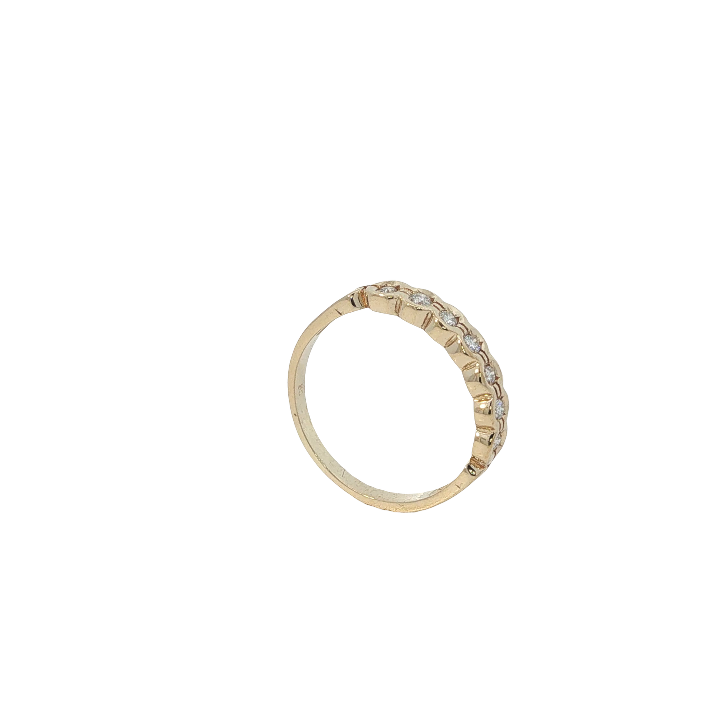 Ring Gelbgold 585 / 14 Karat mit Brill. Gr. 60 Nr. 6903