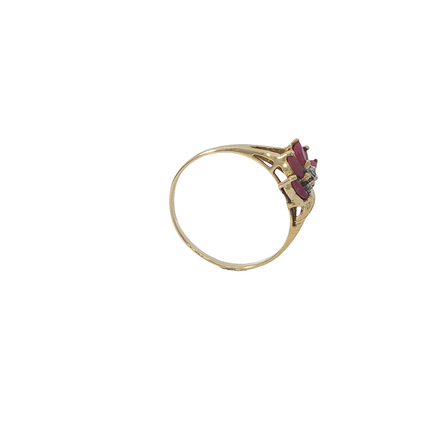 Ring Gelbgold 750 / 18 Karat mir Diamanten Gr. 53 Nr. 6887