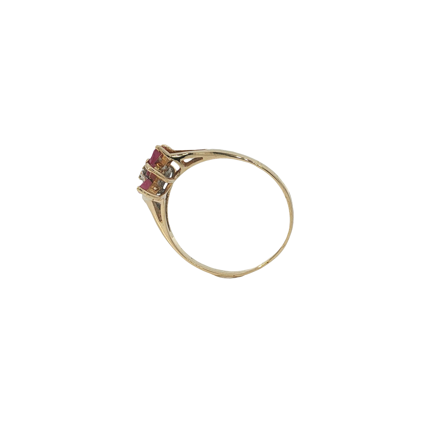 Ring Gelbgold 750 / 18 Karat mir Diamanten Gr. 53 Nr. 6887