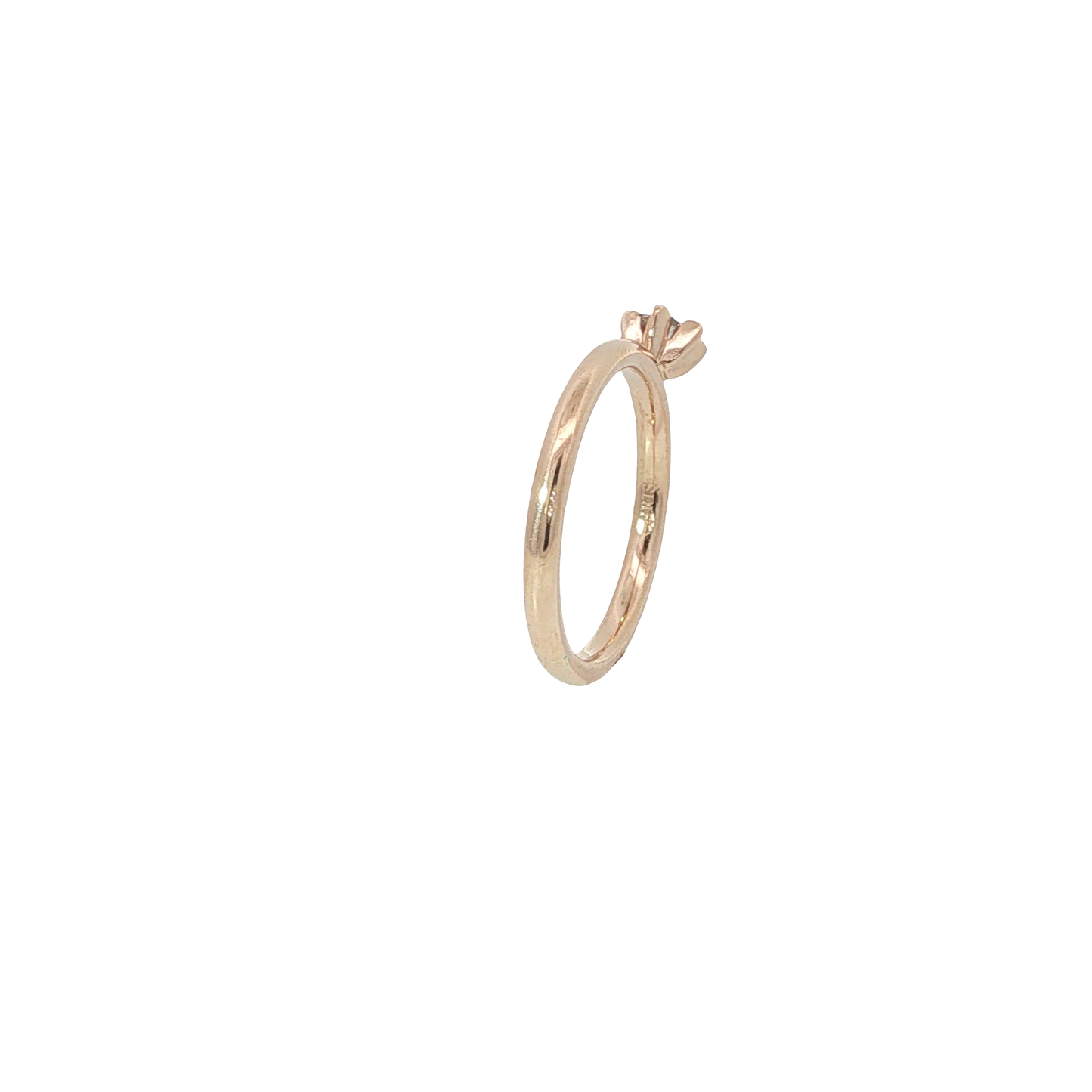 Solitärring Roségold 585 / 14 Karat mit Brill. 0,20 ct Gr. 52 Nr. 6843