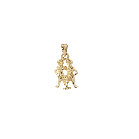 Anhänger "Zwillinge" Gelbgold 585 / 14 Karat L: 20 mm Nr. 6962