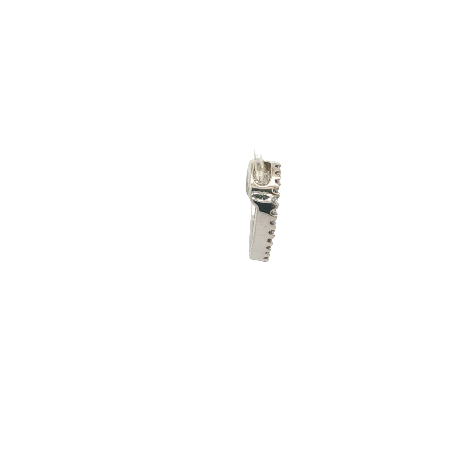 Anhänger "Herz" Weißgold 585 / 14 Karat mit Diamanten L: 10,5 mm Nr: 6929