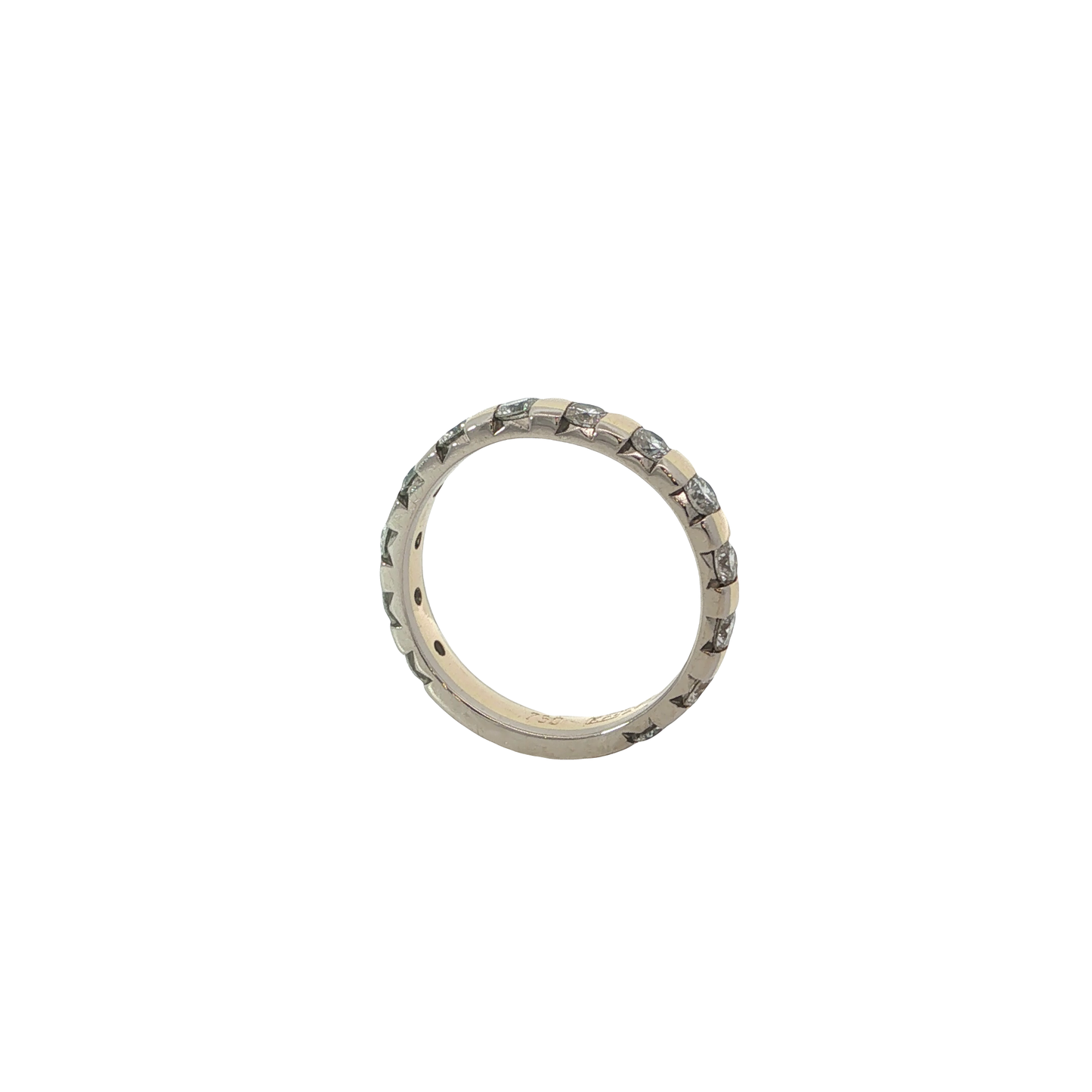 Ring Bicolor 750 / 18 Karat mit Brill. Gr. 52,5 Nr. 7093