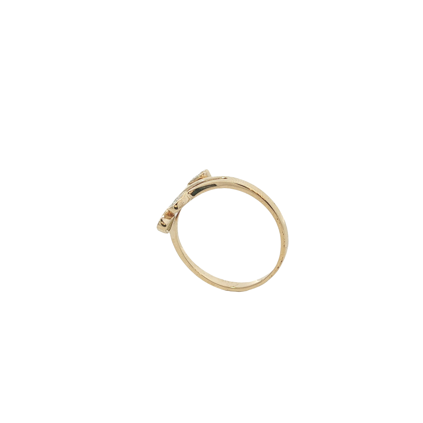 Ring Gelbgold 750 / 18 Karat mit Diamanten Gr. 54 Nr. 6933