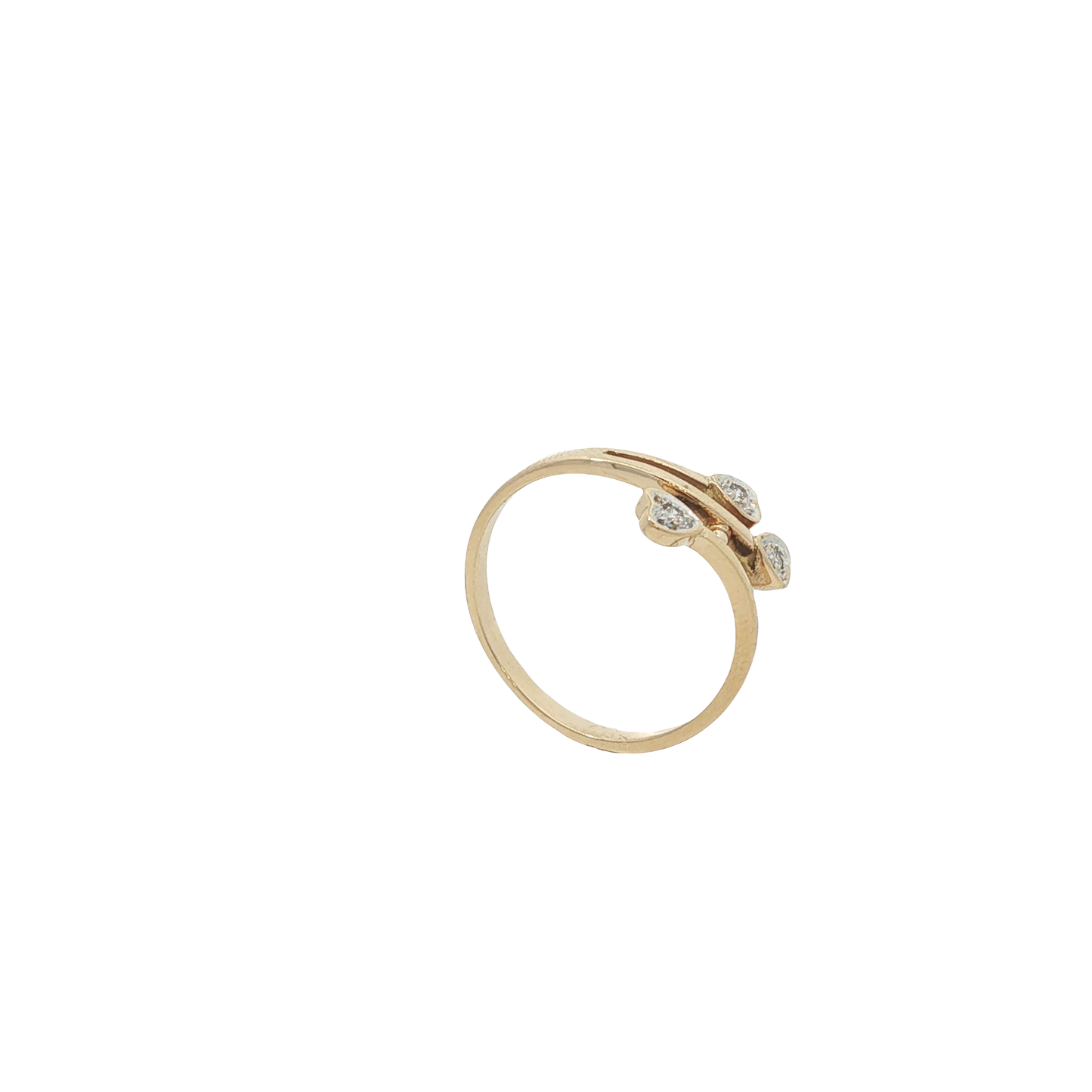 Ring Gelbgold 750 / 18 Karat mit Diamanten Gr. 54 Nr. 6933