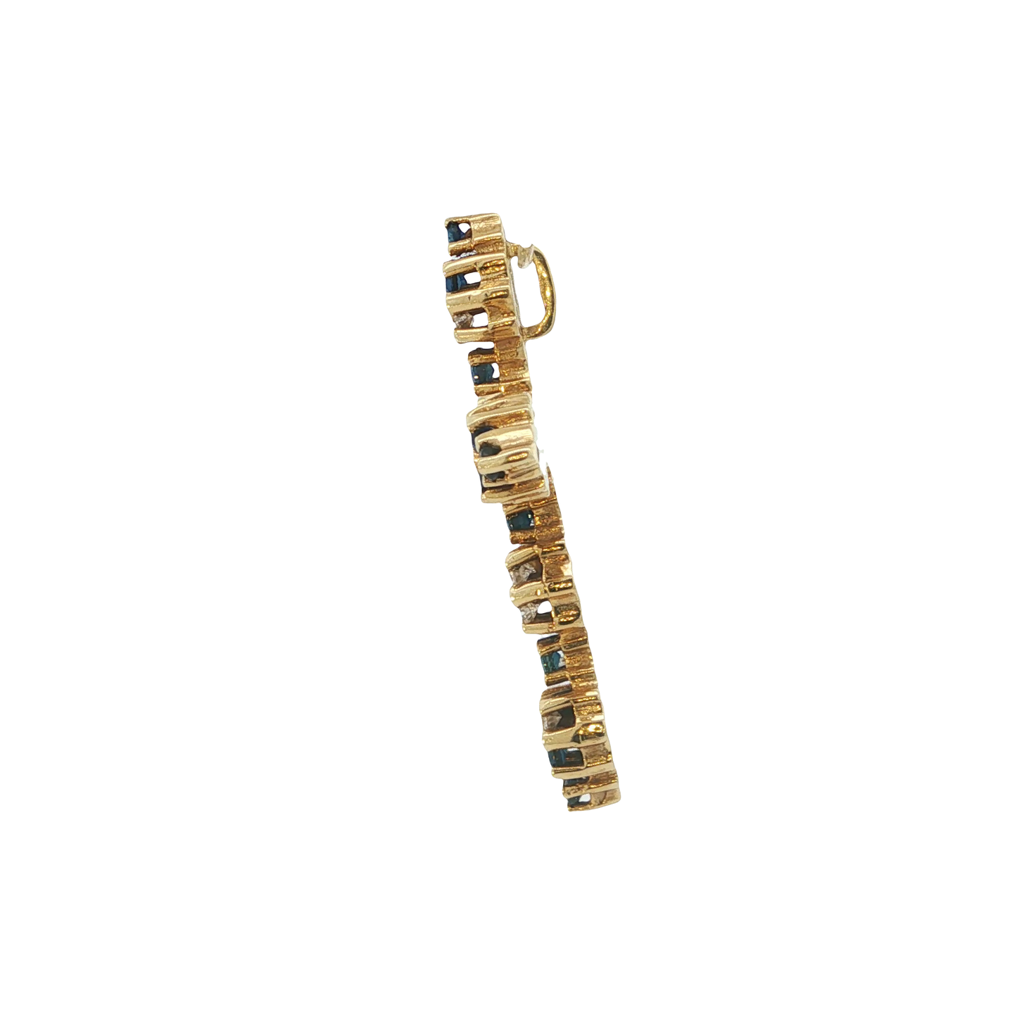 Kreuzanhänger Gelbgold 585 / 14 Karat mit Brill. L: 37,5 mm Nr. 7086