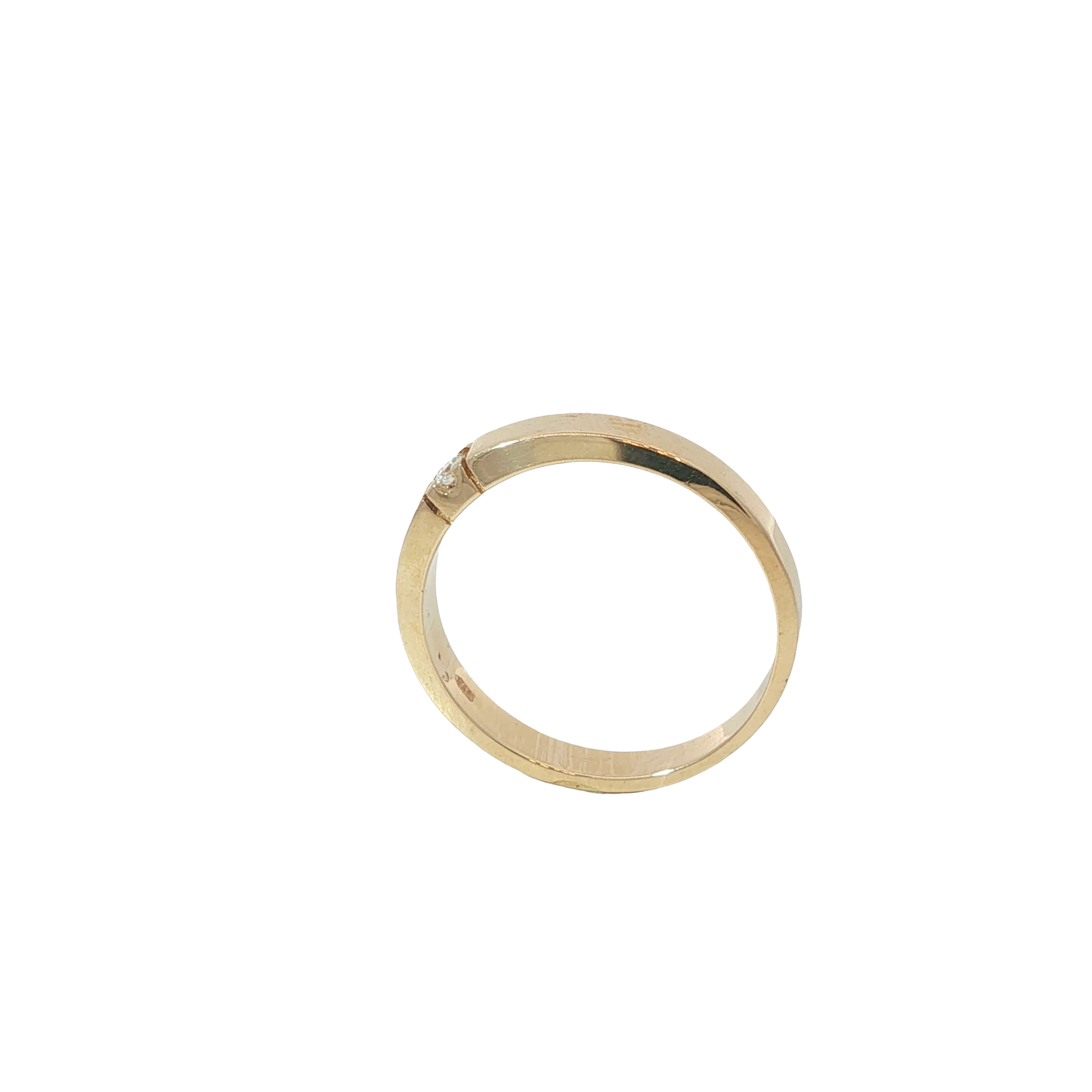 Ring Gelbgold 585 / 14 Karat mit Brill. Gr. 56,5 Nr. 6975
