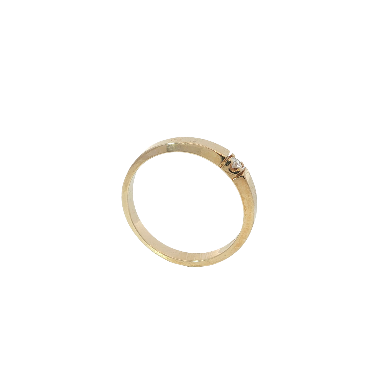 Ring Gelbgold 585 / 14 Karat mit Brill. Gr. 56,5 Nr. 6975