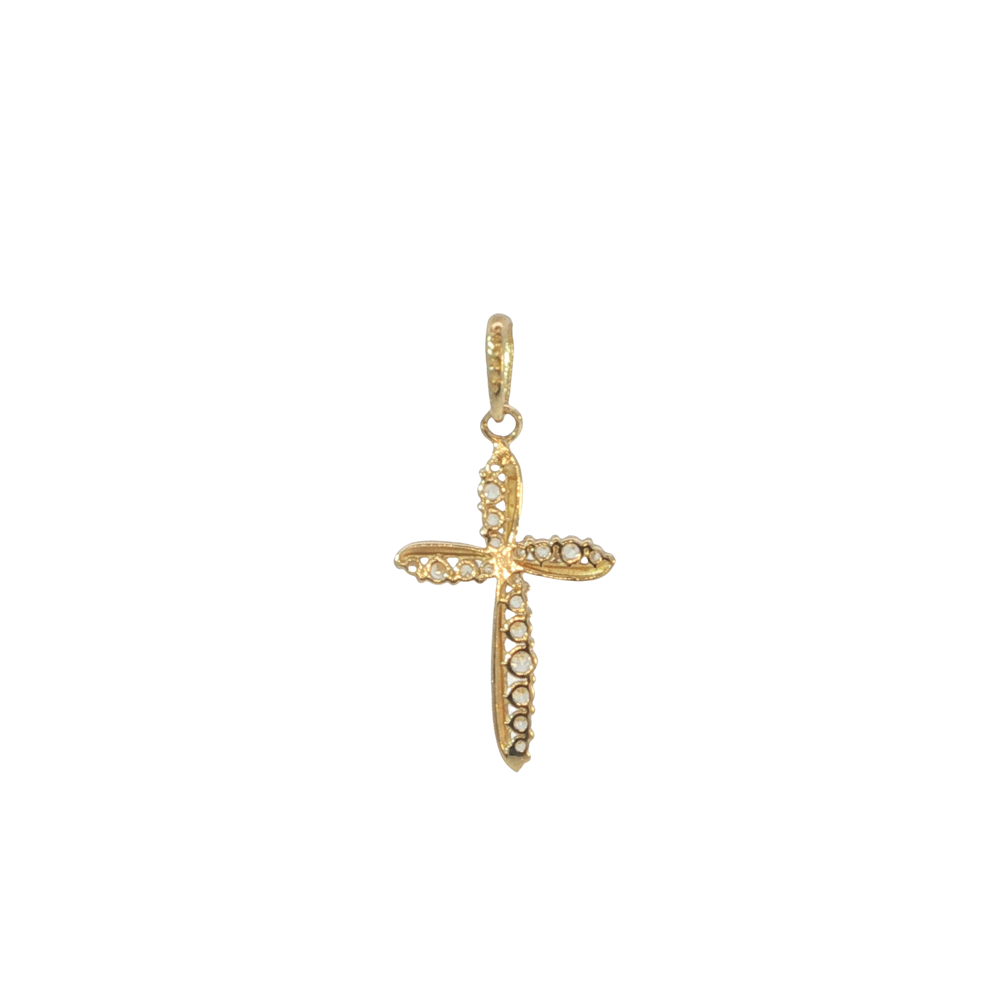 Anhänger " Kreuz" Gelbgold 585 / 14 Karat L: 23 mm Nr. 7072