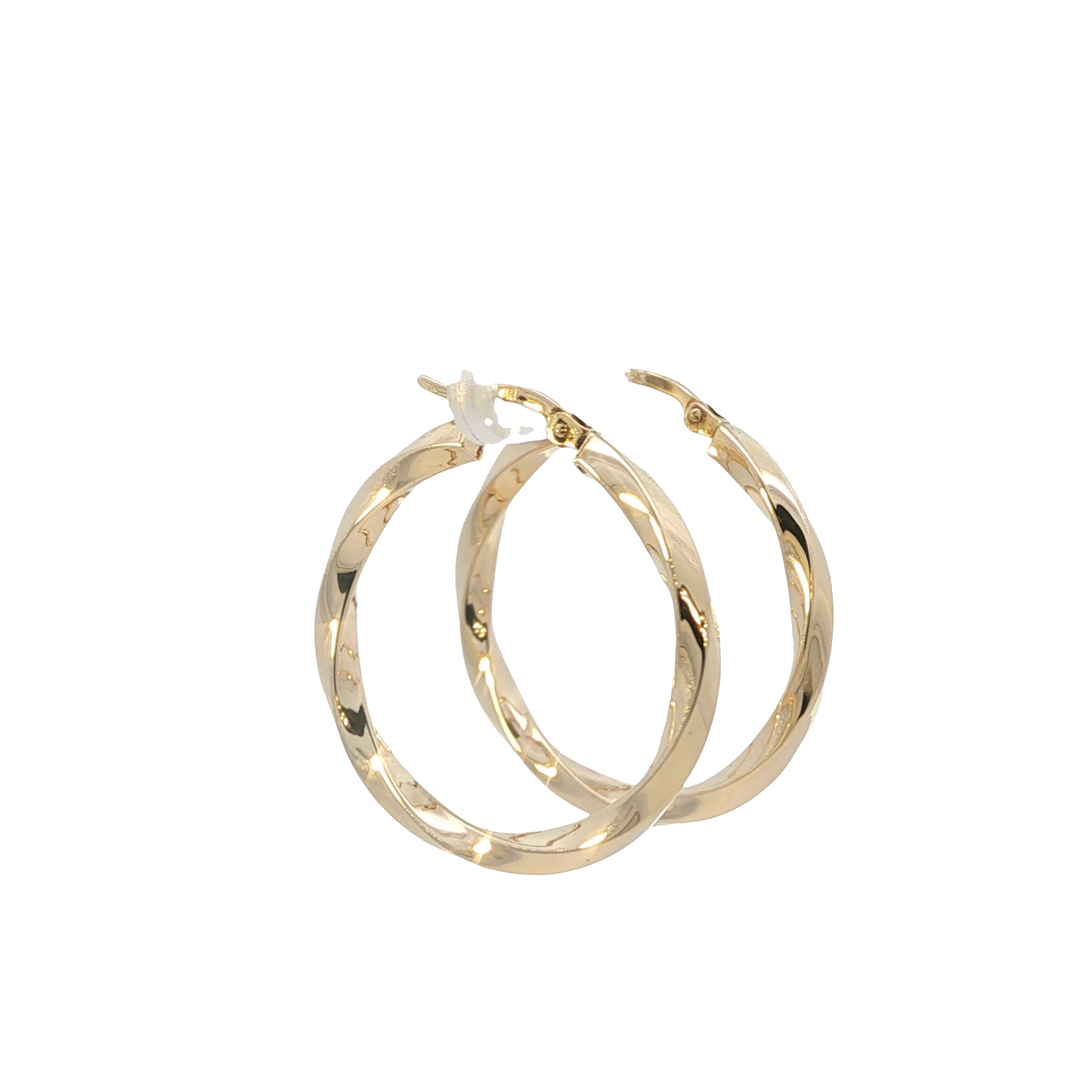 P. Creolen Gelbgold 585 / 14 Karat 33 mm Nr. 7039