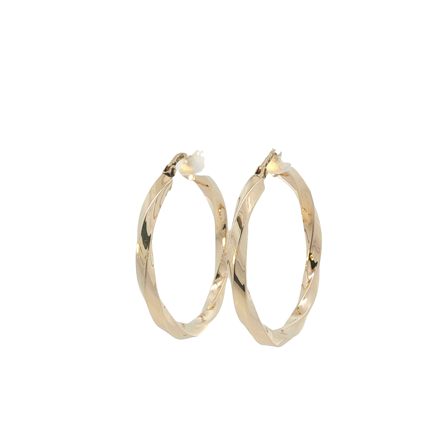 P. Creolen Gelbgold 585 / 14 Karat 33 mm Nr. 7039