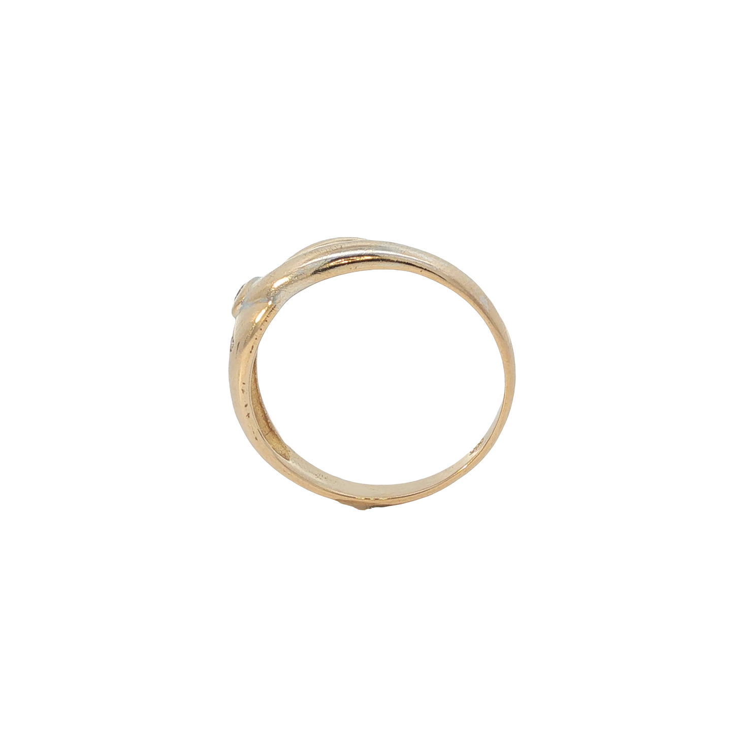 Ring Bicolor 585 / 14 Karat mit Brill. Gr. 59 Nr. 6806
