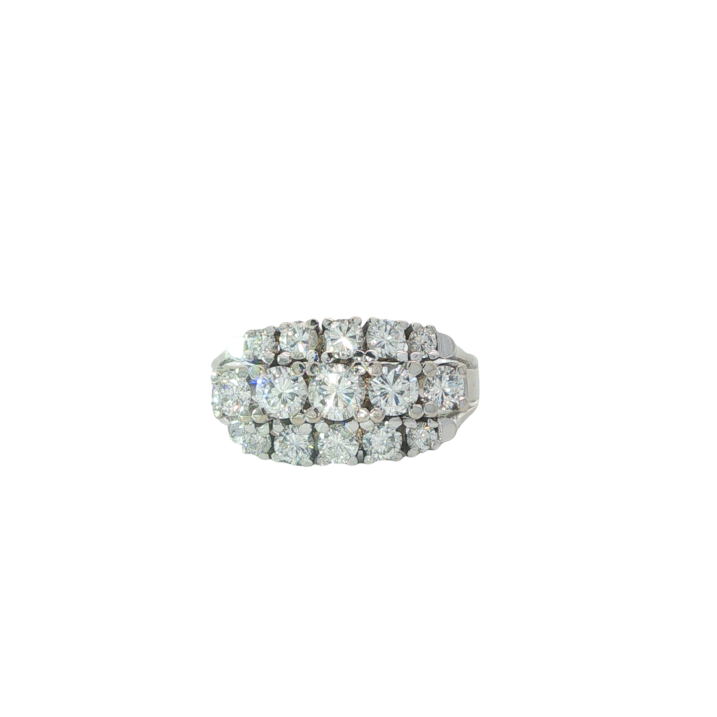 Ring Weißgold 585 / 14 Karat mit Brill. 1,5 ct W-Vvsi Gr. 63 Nr. 6976
