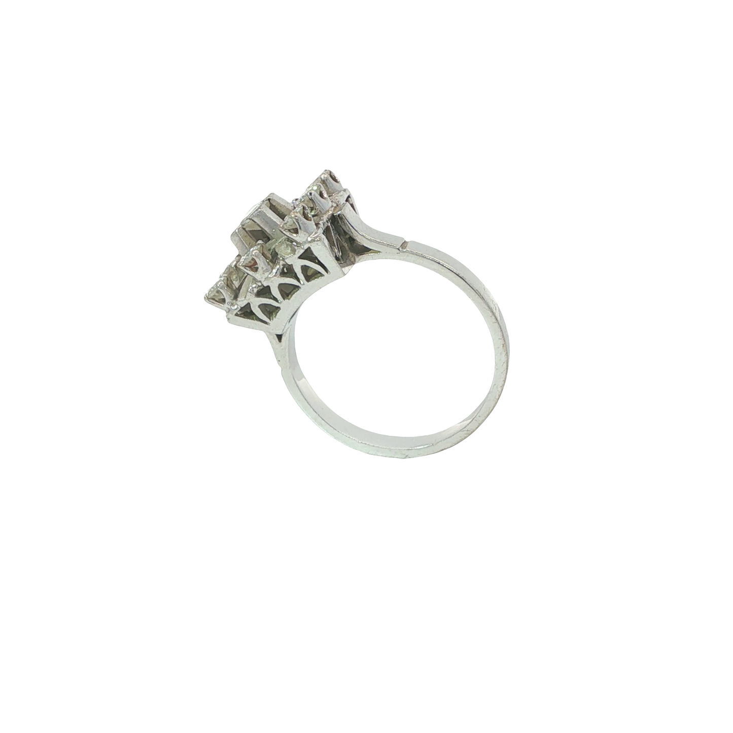 Ring Weißgold 750 / 18 Karat mit Brill.  Gr. 54 Nr. 6884