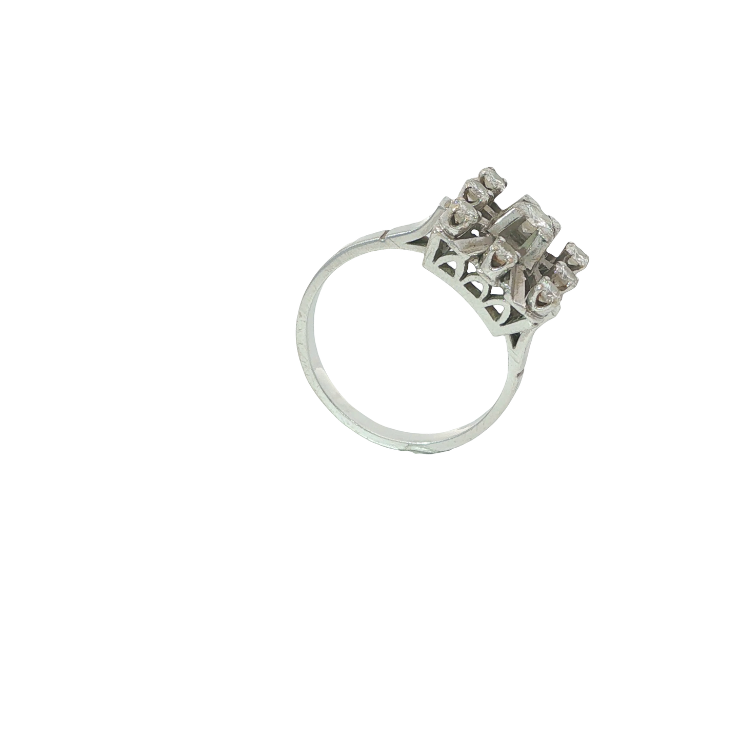 Ring Weißgold 750 / 18 Karat mit Brill.  Gr. 54 Nr. 6884
