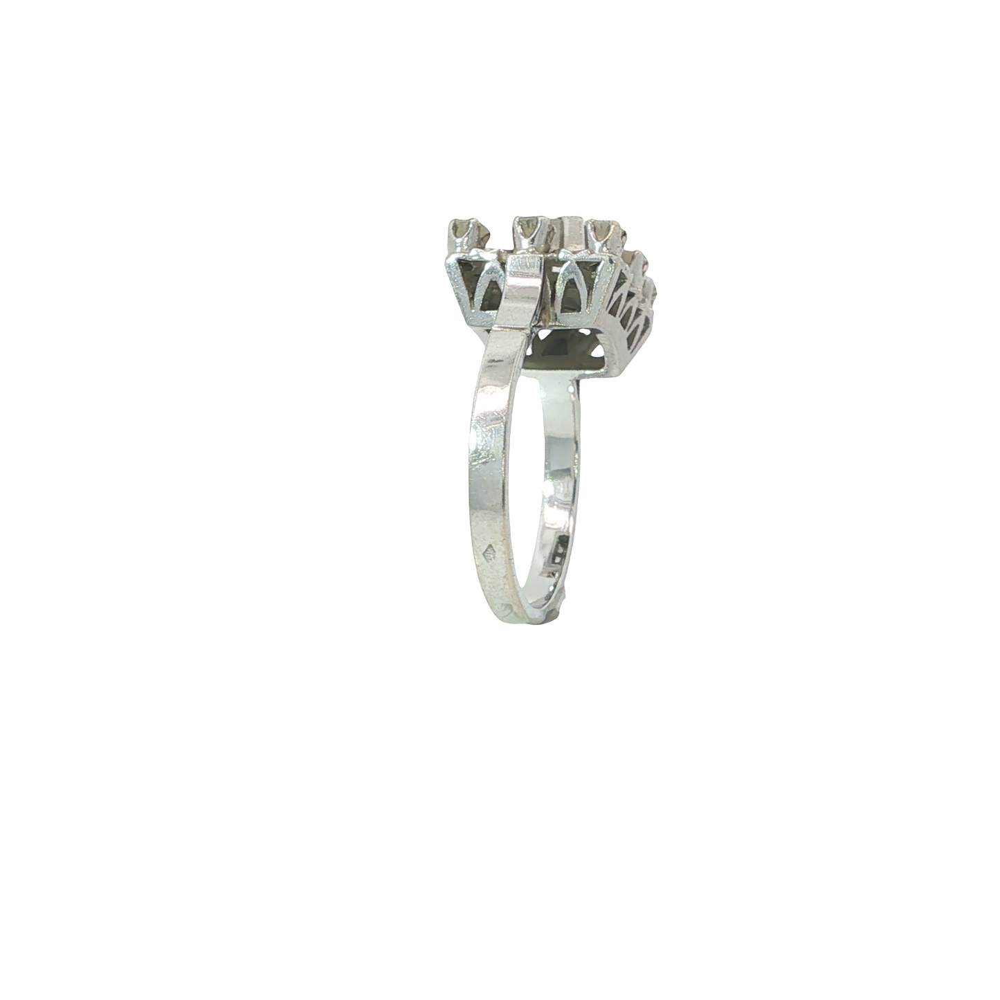 Ring Weißgold 750 / 18 Karat mit Brill.  Gr. 54 Nr. 6884