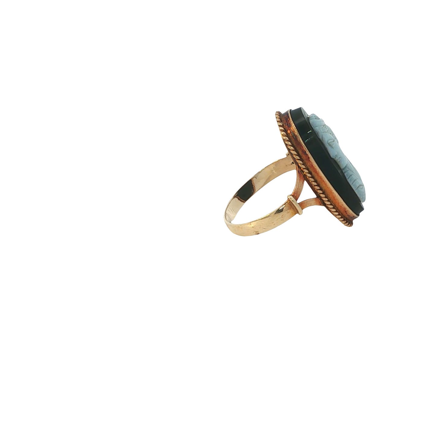 Ring "Art Déco" Gelbgold 585 / 14 Karat Gr. 59 Nr. 7084