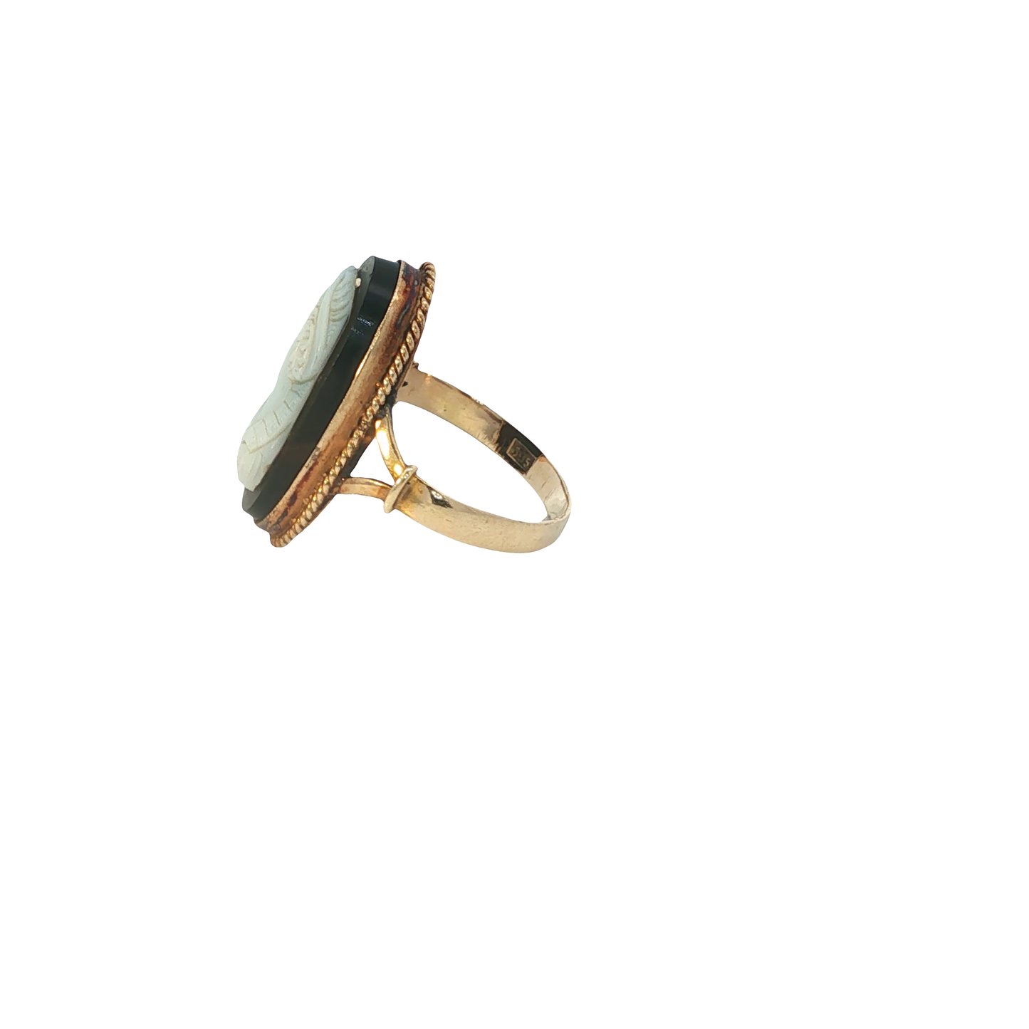Ring "Art Déco" Gelbgold 585 / 14 Karat Gr. 59 Nr. 7084