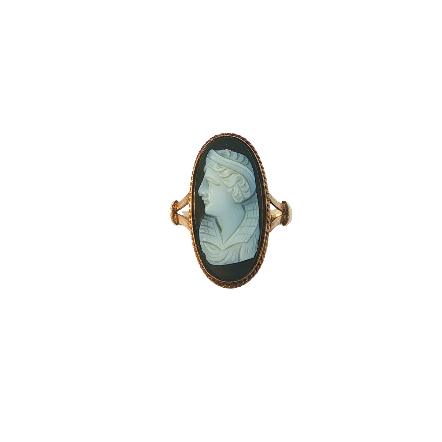 Ring "Art Déco" Gelbgold 585 / 14 Karat Gr. 59 Nr. 7084