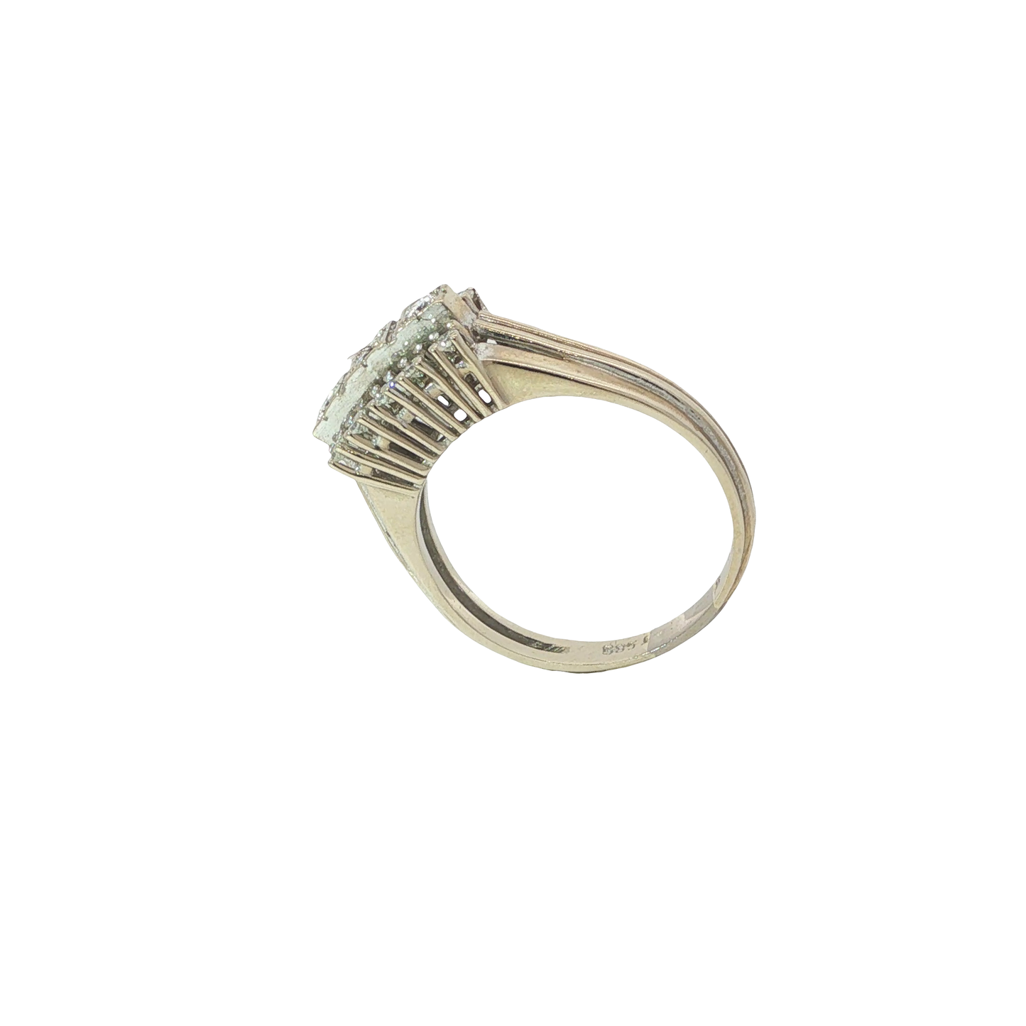 Ring Weißgold 585 / 14 Karat mit Brill. Gr. 63 Nr. 6899