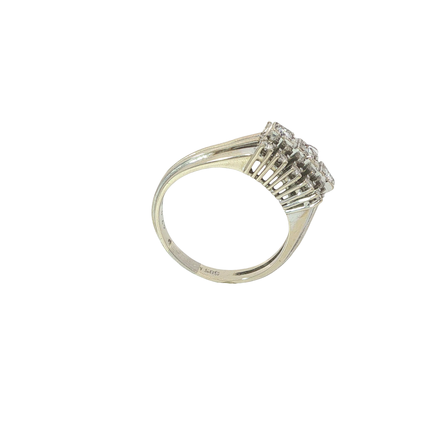 Ring Weißgold 585 / 14 Karat mit Brill. Gr. 63 Nr. 6899