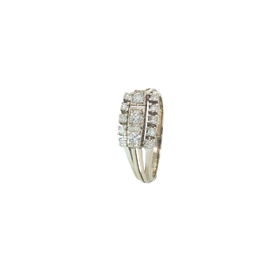 Ring Weißgold 585 / 14 Karat mit Brill. Gr. 63 Nr. 6899