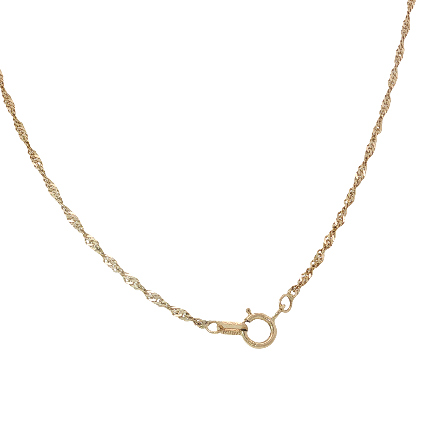 Kette mit Anhänger "Baum" Bicolor 585 / 14 Karat L: 56 cm Nr. 7094