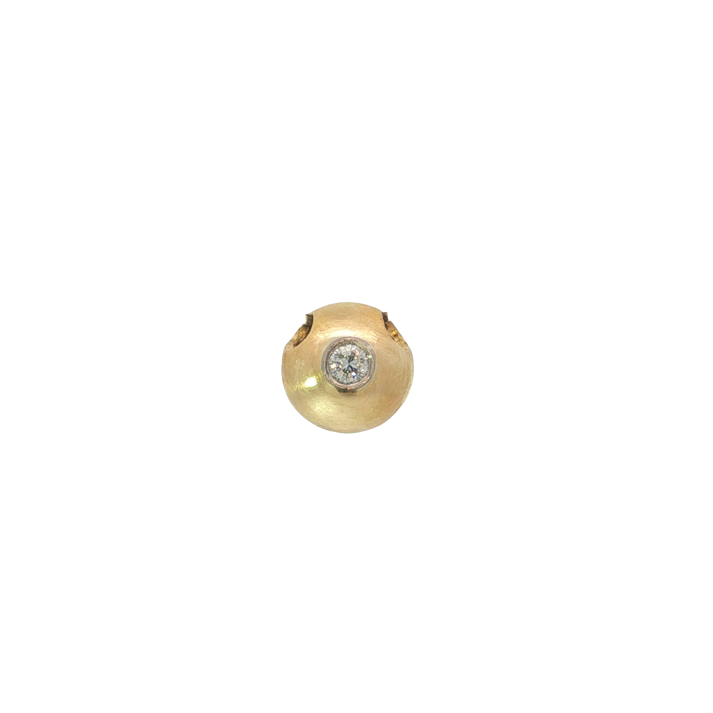 Anhänger Bicolor 750 / 18 Karat mit Brill. 11 mm Nr. 6977