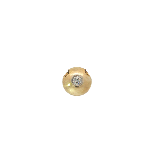 Anhänger Bicolor 750 / 18 Karat mit Brill. 11 mm Nr. 6977