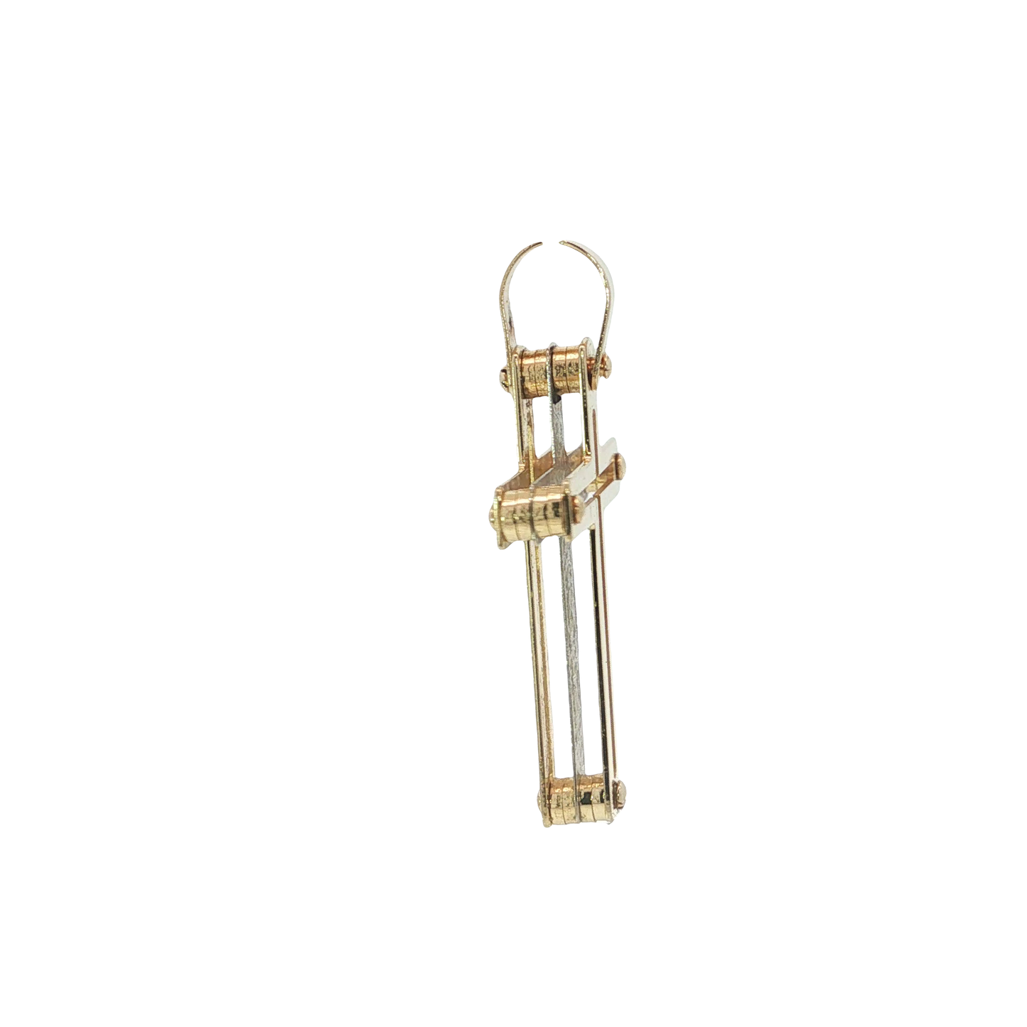 Anhänger "Kreuz" Bicolor 585 / 14 Karat L: 36,15 mm Nr. 7101