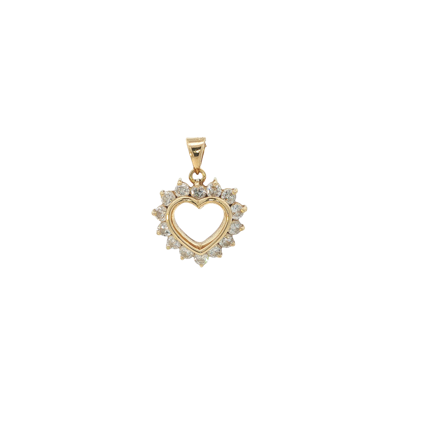 Anhänger "Herz" Gelbgold 750 / 18 Karat L: 17,5 mm Nr. 7069