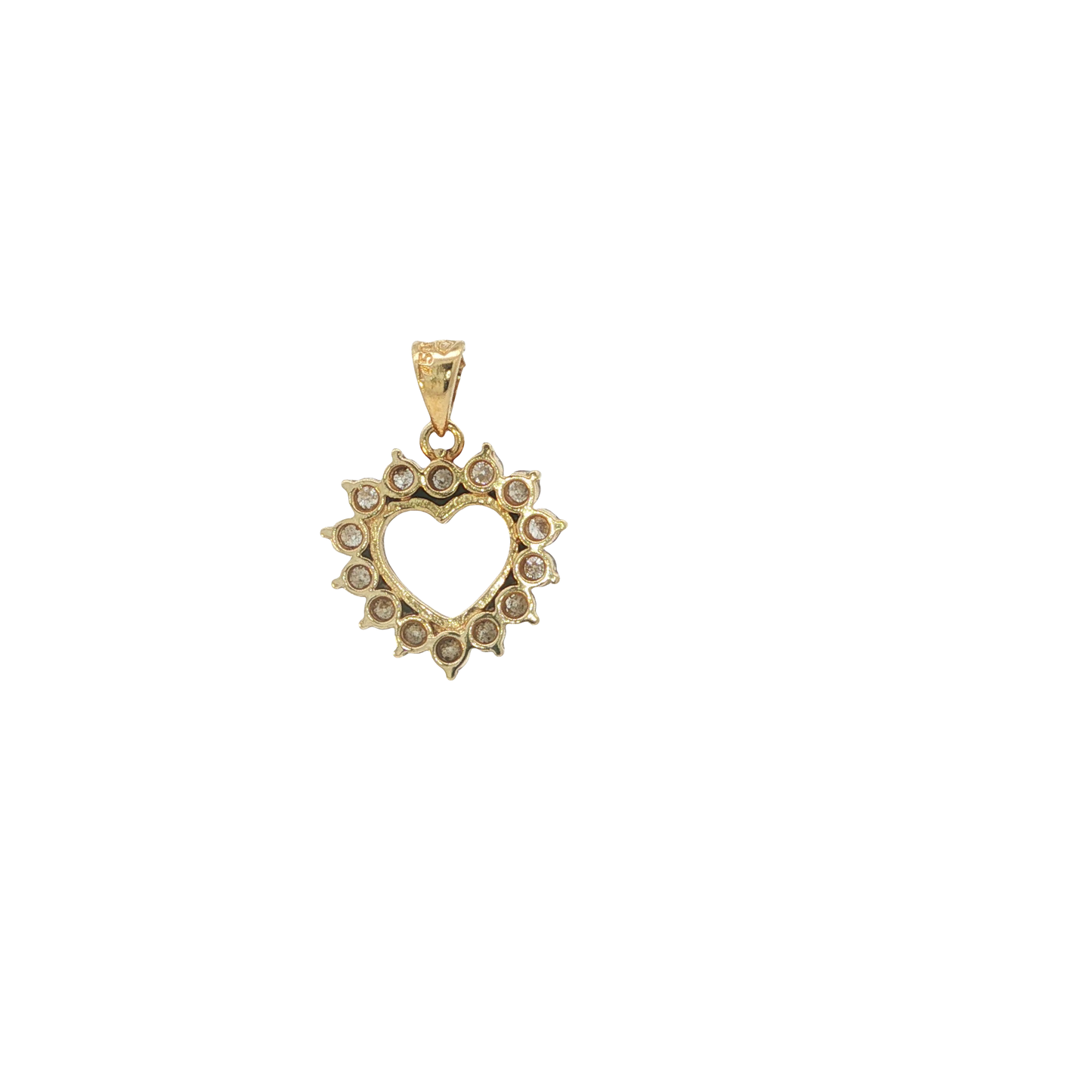 Anhänger "Herz" Gelbgold 750 / 18 Karat L: 17,5 mm Nr. 7069