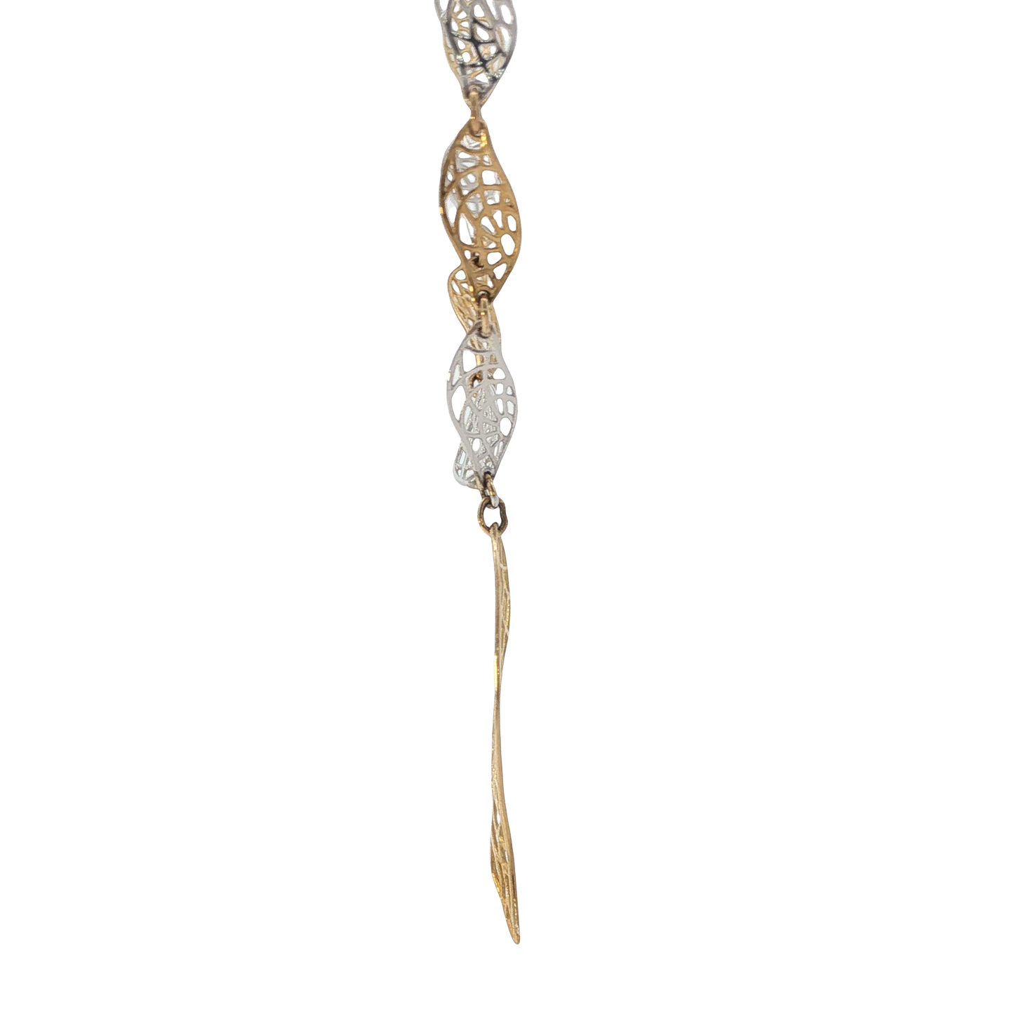 Kette "Blätter" Bicolor 333 / 8 Karat L:43 cm L: 7130