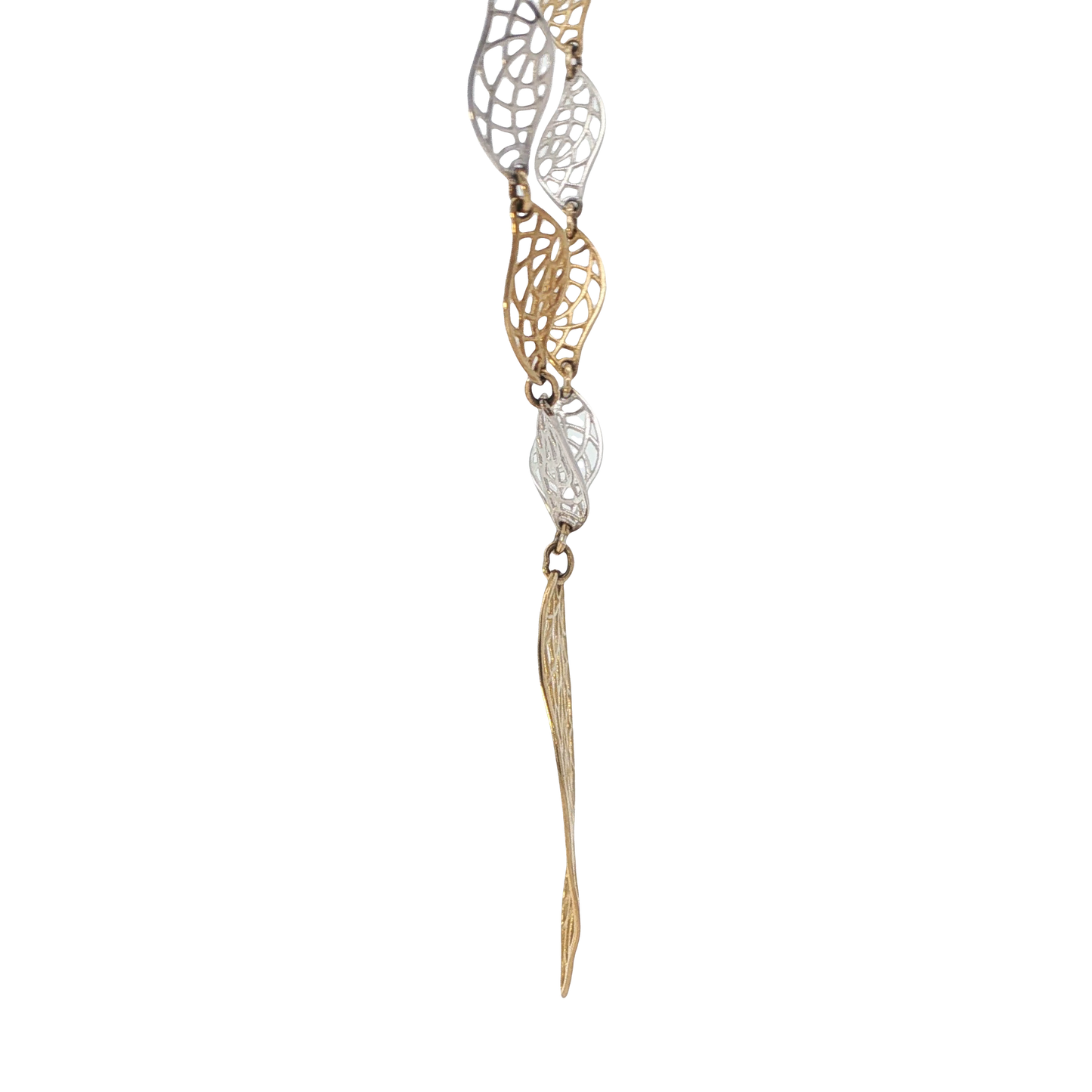 Kette "Blätter" Bicolor 333 / 8 Karat L:43 cm L: 7130