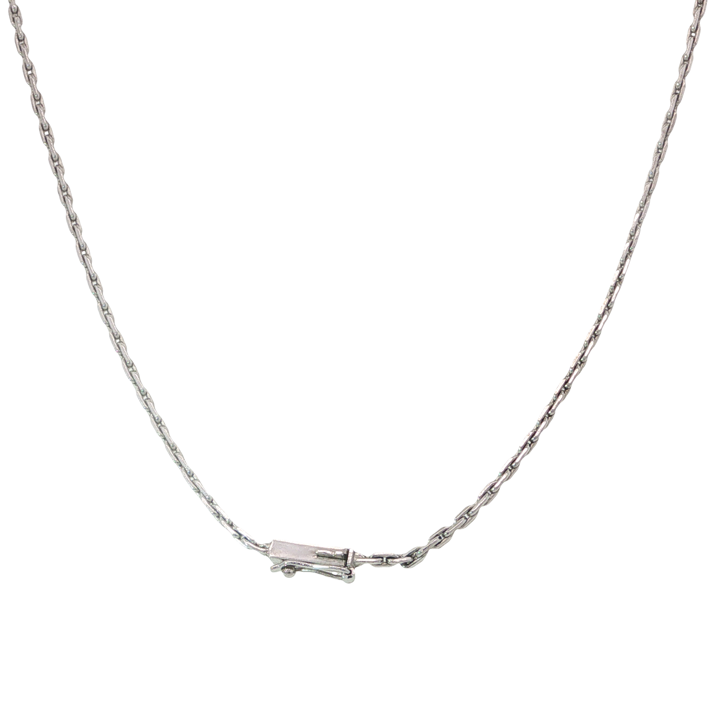 Kette mit Anhänger Weißgold 585 / 14 Karat mitBrill. L: 43 cm Nr. 7128