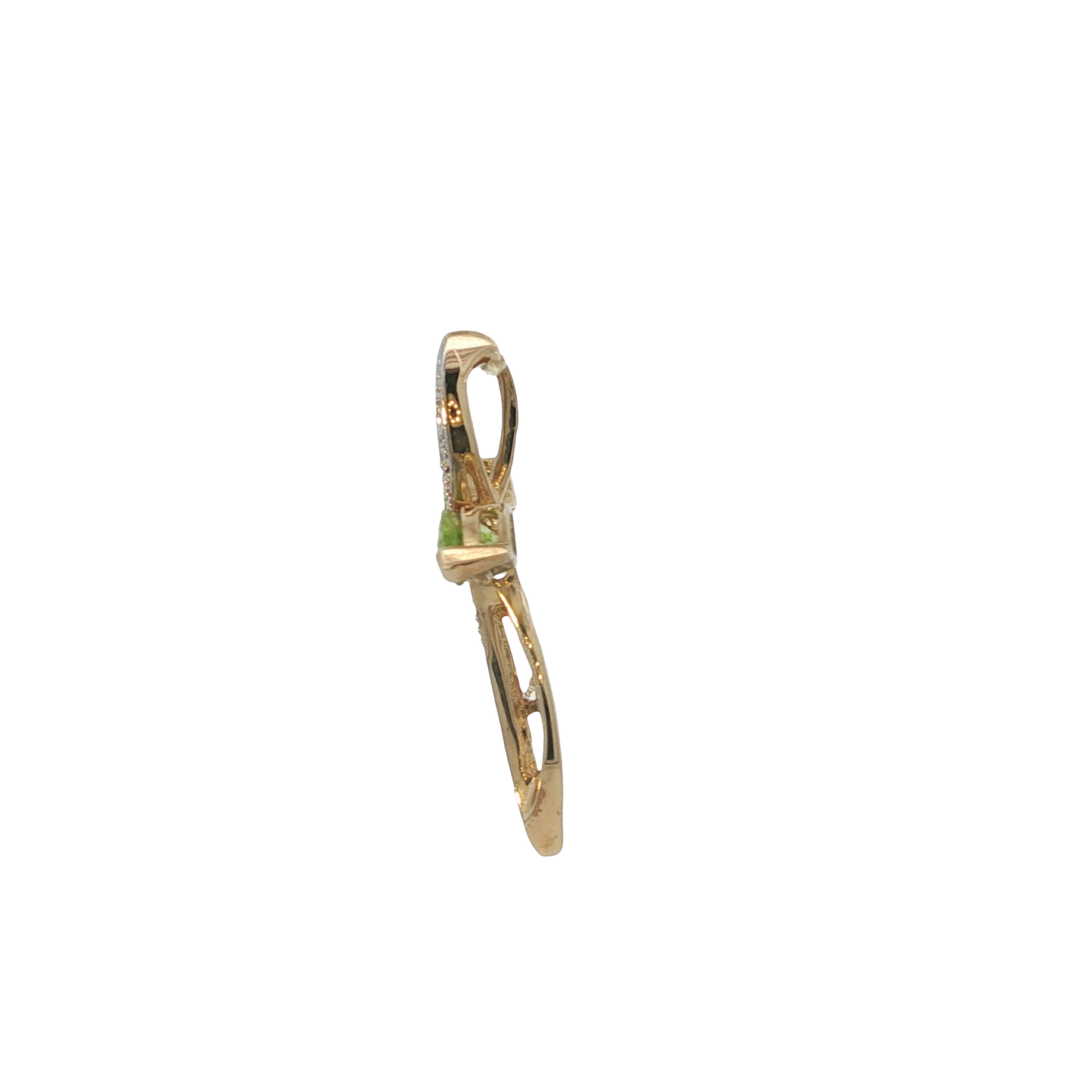 Anhänger "Kreuz" Bicolor 333 / 8 Karat mit Brill. L: 30 mm Nr. 7139
