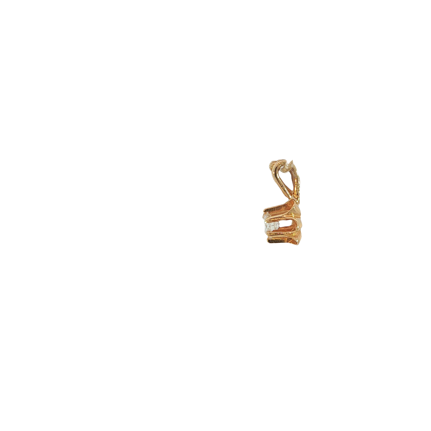 Anhänger Gelbgold 750 / 18 Karat mit Brill. L: 10,4 mm Nr. 7109